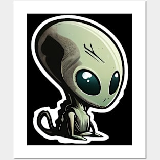 Cute Alien Posters and Art